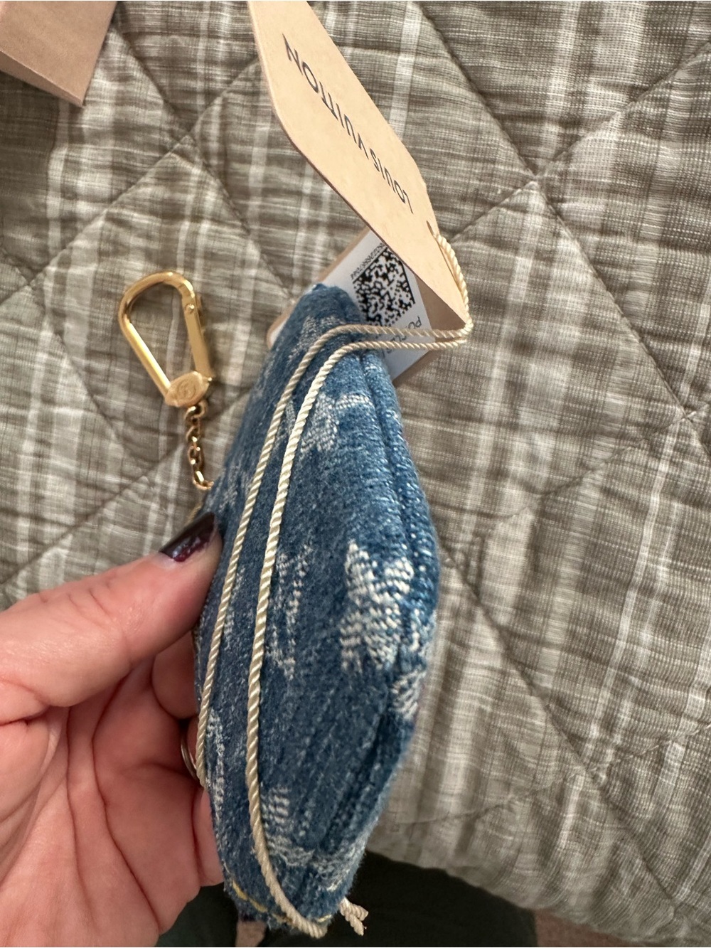 LV x TM Denim cerises Key Pouch with Limited stickers/ dustbag/ box, No Offers - Picture 5 of 8